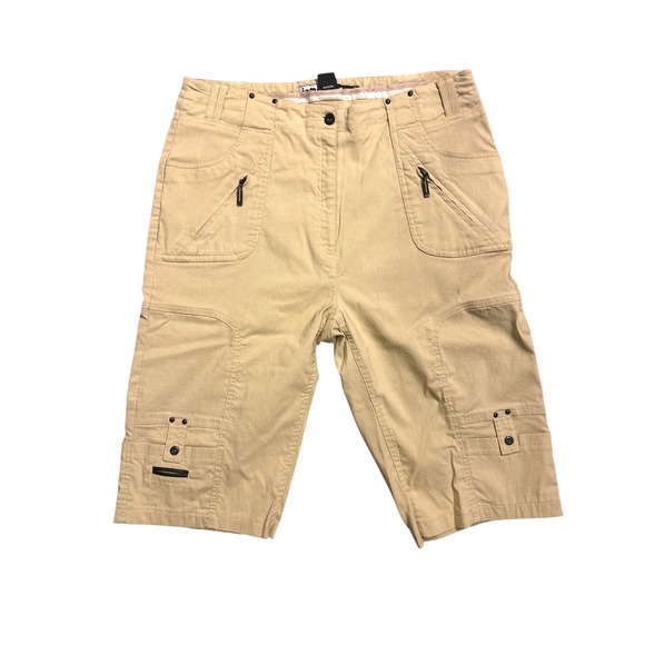 Jamie‎ Sadock Bermuda Shorts Golf Casual Pockets Khaki Women's Size 10 - Picture 1 of 5